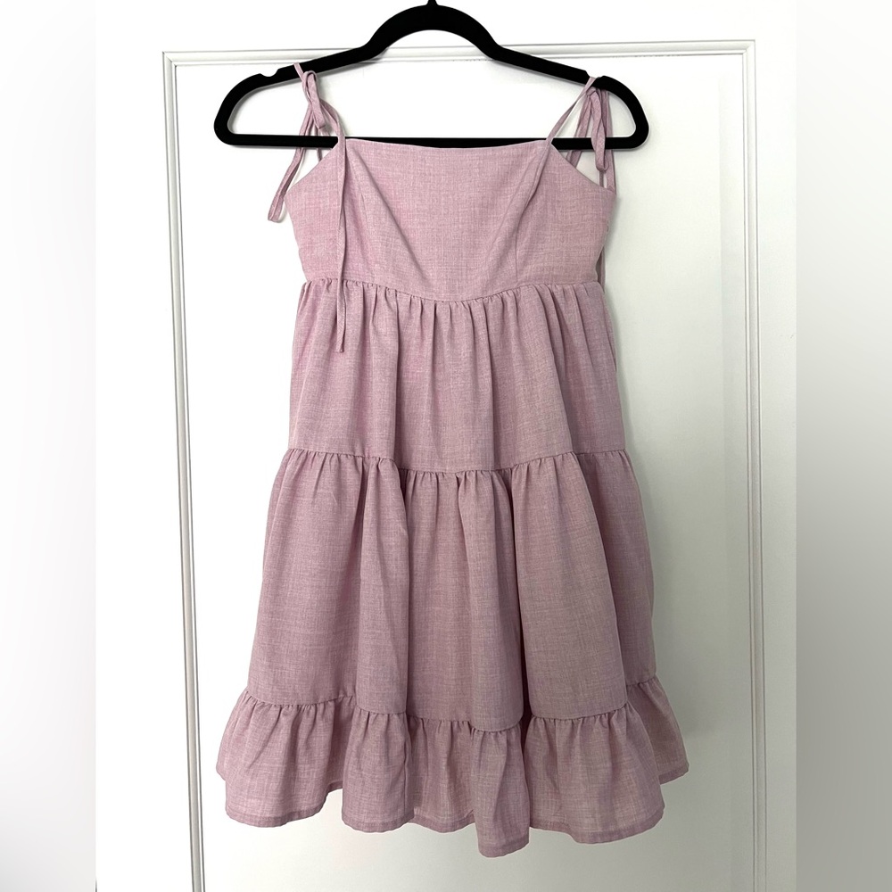 Light Purple Tiered Dress, Size XS